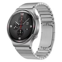 Huawei Watch GT 46mm apyrankė metalinė apyrankė 22mm dirželis Samsung Galaxy Watch 3 45mm keičiamas laikrodžio dirželis priedas 22mm Band black