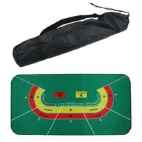 Table Mat Poker Mat Baccarat Dice Blackjack Desk Pad Party Board Game Tablecloth 1 black