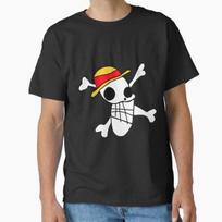 mugiwara Klasikinis T-shirt T-shirt Pagaminta JAV/AUS Dydis S-2XL Unisex T-shirt M black