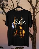 Rare Alice cooper Gift For Fan Short Sleeve Black All Size Shirt FA1201 2XL black