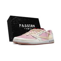 Travis Scott x Jordan Air Jordan 1 No Resale Abrasion Resistant Low top Vintage Basketball Shoes Unisex Pink DZ4137-700(Team1565--) 43 black
