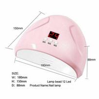 UV lempa manikiūrui 36W LED nagų džiovintuvo lempa saulės šviesoje kietėjanti visas gelinis lakas, džiovinamas gelinis lakas USB Smart Timing nagų dailės įrankiai rožinė