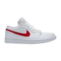Jordan 1 Low White University Red (Women's) 36.5 white