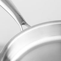 Triply Titanium Non Stick Hammered Fry Pan Nonstick Hybrid Titanium Stainless Steel Frying Steak Cooking Pan pilka
