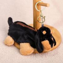 Takso keičiamoji rankinė maža lėlė lėlės pakabukas raktų pakabukas šuns lėlė pliušinis žaislas rankinės pakabukas Approx. 20cm/40g brown