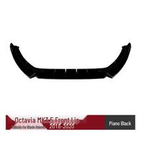 Skoda Octavia MK3.5 2018-20 Front Lip Spoiler Kit white