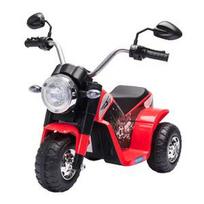 Vaikiškas elektrinis motociklas Chopper Visureigis 6 V 20 W Pirmyn Atgal 3 ratai Šviesos ir garso efektai Raudonas Juodas 72 x 57 x 56 cm