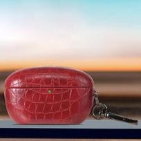 Candy‑Color Crocodile‑Texture Earbuds Case for Sony WF‑1000XM5, Shockproof Cover with Hook For Sony WF-1000XM5 juoda