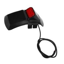 Purvasargių rinkinys, tinkantis Kukirin G2 Pro elektriniam paspirtukui. ABS galinis purvasargis su LED galiniu žibintu. Paspirtuko atsarginės dalys black