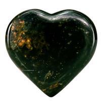 Certified Nuummite Crystal Heart Palm Pebbles Stones for Anxiety Stress Relief Massage - AAA Grade Original Healing Gemstone Mini Heart Stone for black
