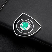 Automobilio stilius 3D metalinis skydo emblema Kėbulo šoninio lango lipdukai Priedai Skoda KAMIQ KAROQ RAPID Octavia 2 FABIA VRS KODIAQ gray