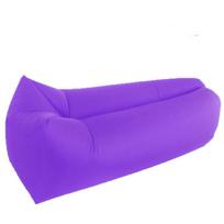 Lauko kempingo lova Lazy Bag Pripučiama lova Oro sofa paplūdimio kilimėlis Nešiojamas miegamasis lova Sofa Piknikas Oro čiužinys Miego kilimėlis Atsparus vandeniui violetinė