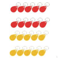 20Pcs 125KHZ Token Tags Key Fobs Access System red