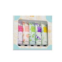 Ramunėlių rankų kremo rinkinio dėžutė Drėkinamasis drėkinamasis maitinamasis rankų kremas Four Seasons Tender White Hand Cream 10 skonių vaisių kvapo 5pcs/set white