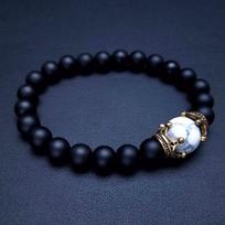 Shein TK Karūnos apyrankė: Tigro akis, vulkaninė uoliena, lapis lazulis, hematitas, imperatoriaus akmuo. 8mm/10mm black