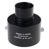 2 colių į 1,25 colio teleskopo okuliaro adapteris Neslystantis sutvirtinimo dizainas 1 black