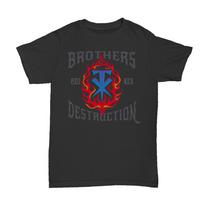 WWE Brothers Of Destruction 2018 Black T-Shirt Unisex T-Shirt S gray