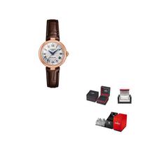 TISSOT Little Beauty Collection Mechanical Movement Women's Watch 29mm White Dial Stainless Steel Case T126.207.36.013.00 White Dial black