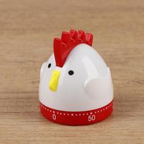 Cute Hen Rooster Shape Kitchen Cooking Timer Mechanical Countdown Clock Alarm For Home Supplies 01 white