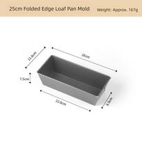 Thickened Carbon Steel Rectangle Loaf Pan NonStick Baking Tools Toast Mold Multi-Purpose Cake Bread Mold Home Kitchen gray