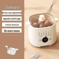 Automatic Multi-Functional Smart Egg Cooker with Auto Power Off white