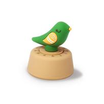 Bird Shaped Kitchen Timer Mechanical Study Time Manager Timer Reminder Countdown Timer  Study green bird beige