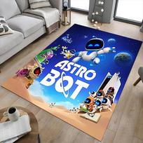 1 vnt. Astro Bot nuotykių kilimas žaidimų kambariui, miegamajam, svetainei, sofai, namų dekoravimui, vaikų žaidimų zonos kilimas, neslystantis grindų kilimėlis Y72313 40cm x 60cm blue