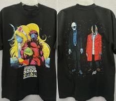 Remake Daft Punk Interstella 5555 2 sided Black Short Sleeve T shirt XL gray