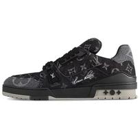 LOUIS VUITTON Lv sportbačiai 'Juodas pilkas džinsinis monograma' 1AC4ZB 40.5