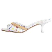 LOUIS VUITTON x Takashi Murakami 6AM Šlepetės Moteriškos Baltos 1AGWT9 39 balta