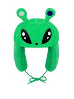 Žalias Ateivis Pliušinis Žieminis Šiltas Kepurė Ushanka Kepurė Mielas Žieminis Kepurė Berniukams Mergaitėms Vaikams Animacinis Anime Kepurė Gorras green