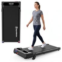 Elektrinis vaikščiojimo takelis HyperMotion darbui po stalu, juodas, iki 6 km/h