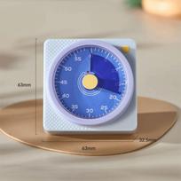 Mechanical Study Timer Kids Timer with Loud Alarm Countdown Reminder Classroom Alarm Clock  Meeting violetinė