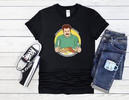 26 Funny Ron Swanson T Shirt Breakfast Men Women Unisex Shirt Hoodie Baseball 4052 Unisex T-Shirt XXXXL black