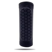 Professional Customizable Football Leg Guard Elastic Honeycomb Protector Tibia Compression Cover for Outdoor Sports Protection black