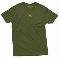 Vyriški Tridentas Ukraina marškinėliai Ukrainos vėliava nacionalinis Tridentas kariniai marškinėliai 2XL brown