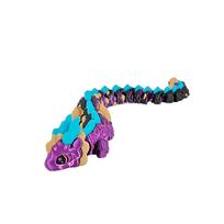 Long Haired 3D Printed Dragon Home Office Movable Joint Dragon Model Toy Gradient Crafts Toy Dragon Action Figure juoda