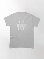 Dua Lipa I Got Delicious Taste (White) Classic T-Shirt M violetinė