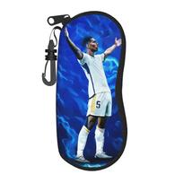 Bellinghams Glasses Case Unisex Printing Zipper Soccer Football Eyewear Storage Box Protector Eyewear Container One Size blue
