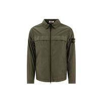 Stone Island Solid Color Hooded Zip Loose Long Sleeve Jacket Men jackets Dark-Green 801510522-V0059 XL gray