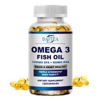 Triple Strength Omega‑3 Fish Oil Softgels, EPA 1200mg DHA 900mg, 120 Capsules Dietary Supplement 120 Capsules