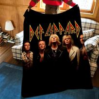 Music D-Def L-Leppard Throw Flannel Blanket Suitable for Sofas Beds Offices Travel, Camping Chairs 130cmx150cm