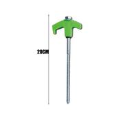 Heavy Duty Tent Stakes Screw in Ground Anchors Durable Ground Nail  Camping 20cm žalia