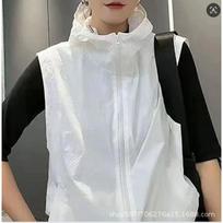 Women's Stand Collar Sleeveless Zip Vest A-Line Lightweight Hooded Summer Vest Coat M balta