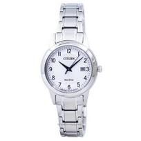 Moterų laikrodis Citizen Eco-Drive FE1081-59B balta/sidabras