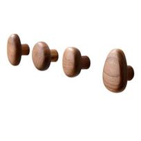 Pebble Shaped Wall Mounted Coat Hook Natural Wood Clothes Hanger Decorative Key Hat Scarf Handbag Storage Hanger Bathroom Rack ruda