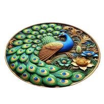 Diatomito žemės vonios kilimėlis 3D povo raštas Pūkuotas Greitai džiūstantis Neslystantis Sugeriantis Vonios kilimėlis Super sugeriantis grindų kilimėlis 60cm A beige