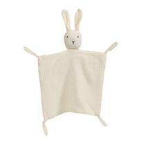 Cotton Soothe Appease Newborn Baby Towel Bibs Sleep Toy Comforter Blanket Sleeping Dolls balta