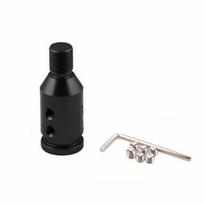 Universal M12x1.25 M10x1.5 Gear Knob Adapter Threaded Aluminum Lever Change Knob For Honda Manual Shifters black