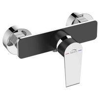 Bateria Natryskowa Ścienna Largo Czarny Chrom